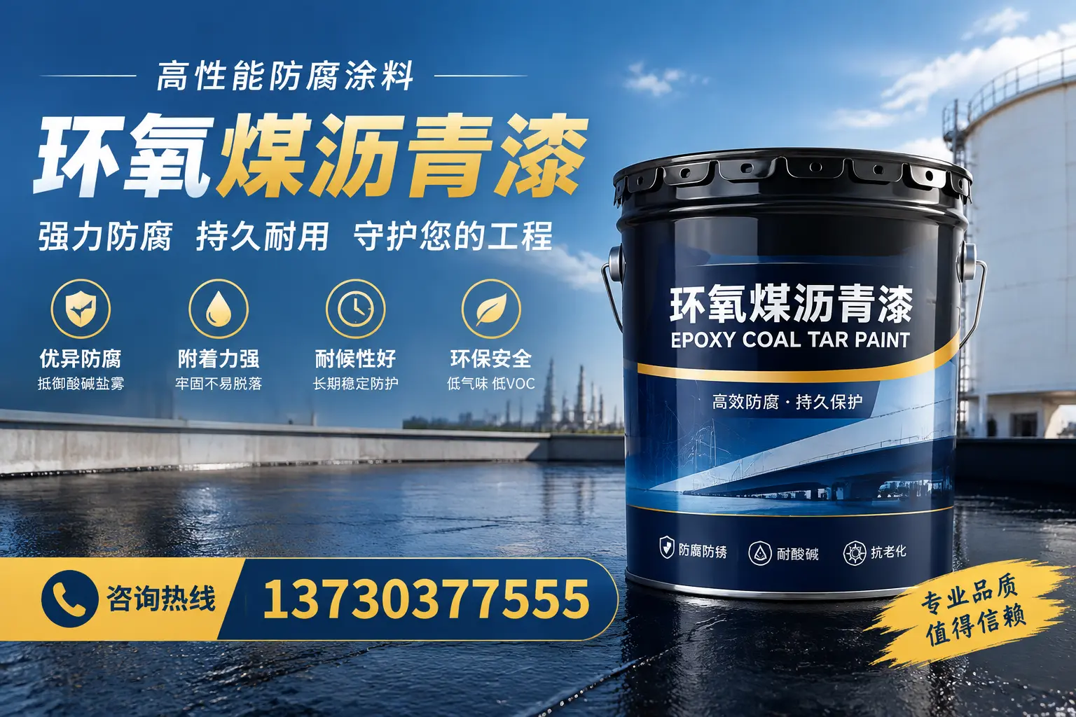 环氧煤沥青漆的耐久性分析,适合乐山的使用场景